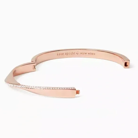 Kate spade Do The Twist Pave Hinged Bangle - Picture 2 of 10